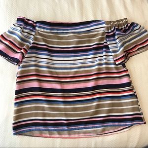 Striped Off the Shoulder Top